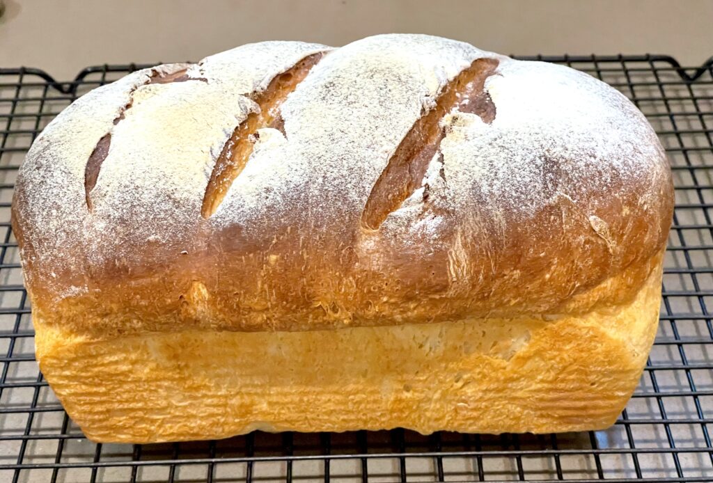 Show final sourdough loaf